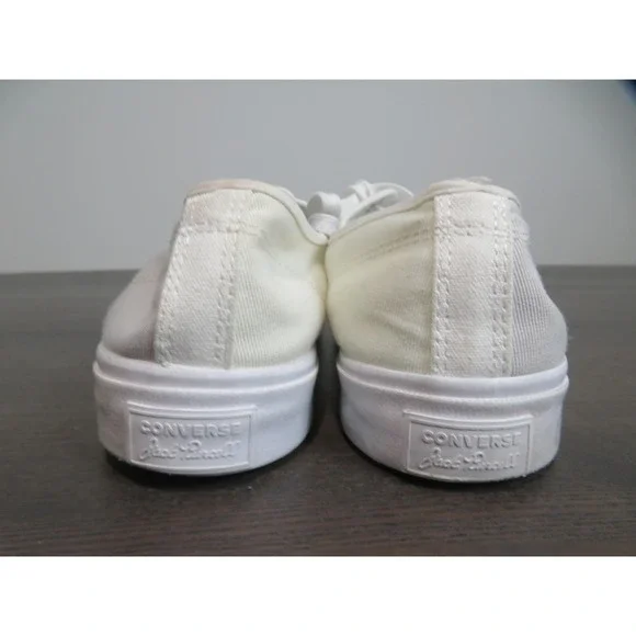 Converse Jack Purcell Shoes Mens Size 10 White Canvas Low Top Sneakers 167921C - Picture 5 of 11